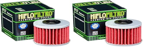 Filtro de Hiflofiltro para embrague DCT HF117 0824225110470 (Paquete de 2)
