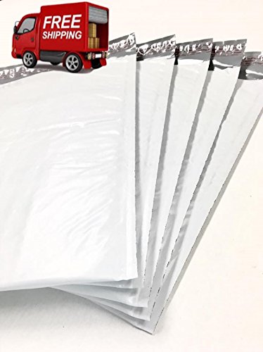 AVG Packaging Supplies Poly Bubble Mailers Padded Self-Seal Envelopeâ€“ #6 12.25 x 18â€, 50 Pieces White Bubble Lined Poly Mailer - Industrial Standard Mailer Envelopes Same Day Shipping â€“