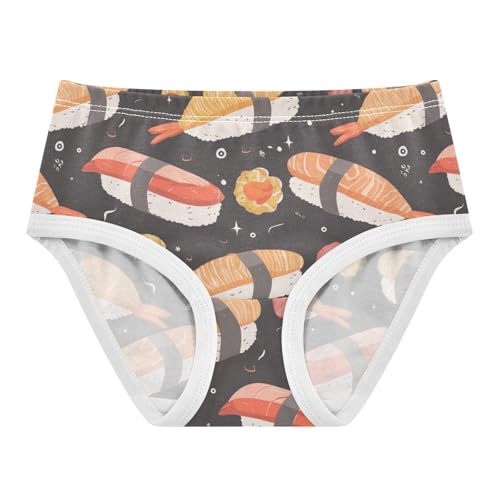 Wusikd Shrimp Sushi Girls' Underwear Cotton Girls Briefs Soft Toddler Underwear 2T