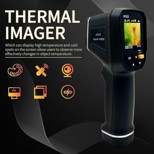 QYMDRION Handheld Thermal Imager, 240x240 IR Resolution, 15H Battery Life, Portable And Compact Thermal Imager, USB Charging 8GB Memory Card 1.77-inch Display For Temperature Measurement - Image 7