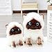 7.8'' Kawaii Siamese Cat Stuffed Animal Realistic Simulation Cute Soft Puppet Cat Plush Lifelike Kitty Kitten Plushie Doll Home Decorations (7.8'', Siamese Cat)