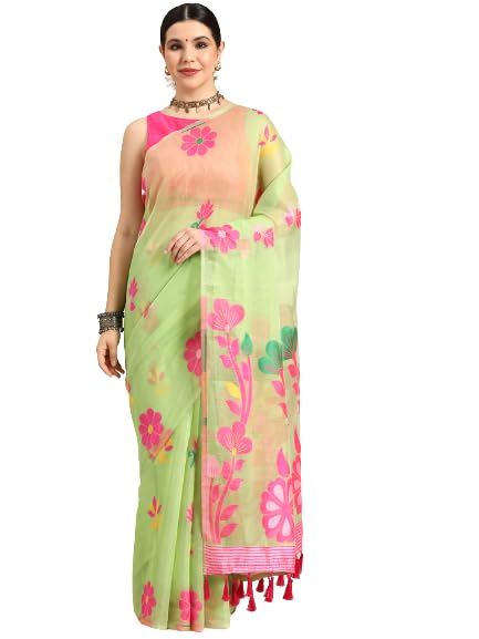 Enthone Pure Cotton Jamdani Saree