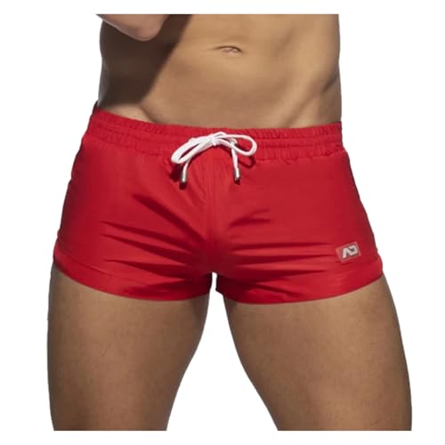 Male Matching Shorts Zipper Pocket Slit Trousers Swimming Sports Pants Mens' Beach Shorts for Men