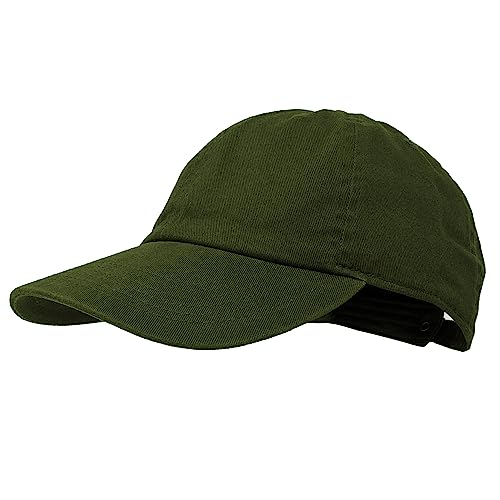 Glory Max 100% Cotton Baseball Cap Classic Plain Low Profile Golf Dad Hat Buckle Adjustable (Olive)