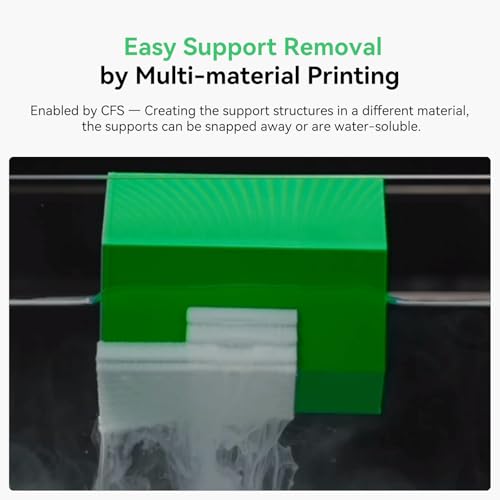 Creality Hi Combo 3D-Drucker mit intelligentem CFS, Mehrfarben 3D Druck, 500mm/s & 12.000mm/s² Druckgeschwindigkeit, Auto-Leveling, mit Kamera & Filamentsensor, 260×260×300 mm – Bild 3