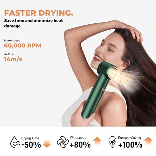 Image of Blow Dryer Brush Set 5 in 1, Hot Air Styler Negative Ionic Low-Temp Hair Care Air Curling Wrap, Round Brush Dryer & Curling Iron for Dry Volumize Straight Curl, 100-120V