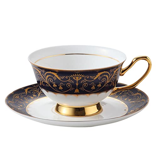Ensemble tasse à café en porcelaine fine avec soucoupe céramique de prestige