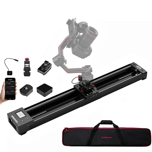 IFOOTAGE Shark Slider Nano II 860 Slider Motorisé pour Caméra, 633mm de Course, Rotation Pan 360°, Suivi de Cible IA, 6 Modes de Tournage, Écran Tactile,...