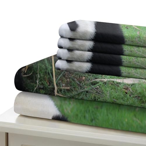 Housse de couette panda hypoallergénique en microfibre douce et résistante 135x200