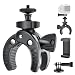 UTEBIT Action Camera Bike Mount with 1/4" Screw and Phone Clip Compatible for Gopro Roll Bar 360° Rotation Handlebar Motorcycle Pilpe Clamp Kit Compatible for Sony Cam Video Compact Bicycle Bar Mounts