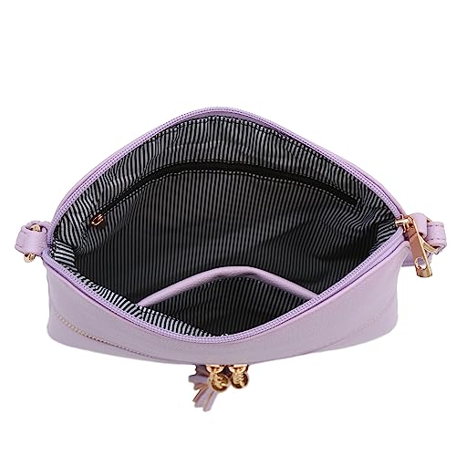 Image of DELUXITY Lightweight Medium Crossbody Bag with Tassel | Lightweight