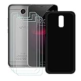 DQG Coque pour Umi Plus + 3 pièces Verre Trempé Film Protection écran,Housse Etui Flexible Souple Silicone Gel Noir TPU Case Cover pour Umi Plus (5.5 DQG Coque pour Umi Plus + 3 pièces Verre Trempé Film Protection écran,Housse Etui Flexible Souple Silicone Gel Noir TPU Case Cover pour Umi Plus (5.5
