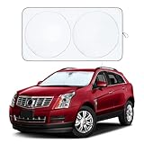 Cadillac SRX Windshield Sun Shade, Front Windshield Shade for Sun,Sunshade Windshield Visor for Cadillac SRX 2010-2024.Reflective Polyester Material Blocks Heat and Sunlight.
