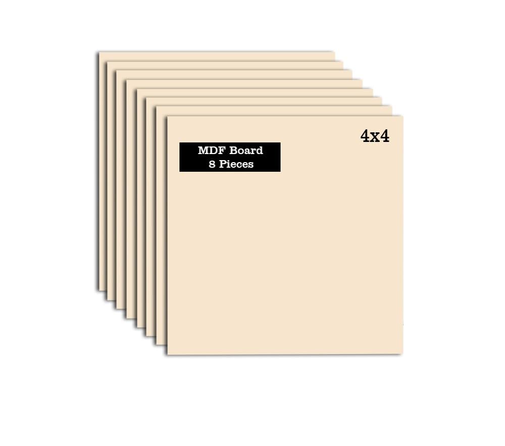 Bikri kendra - Square Cutout (8 Piece), Art and Craft,(4 x 4 Square MDF Board), Painting Art kit-image-26
