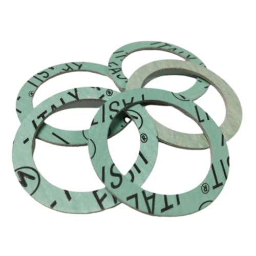 1824 Schläfer | Grüne hydraulische Dichtungen, Fiber Flachdichtung 3/4 Zoll (24 x 16 x 2 mm) Sanitär, Heizung, Klima, Lüftung, Rohrleitungs und Garten (bis zu 180°C), Wasserhahnteile -5 Stück