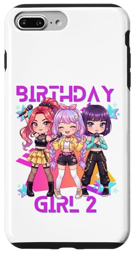Funny Chibi Kpop Girl It's My 2nd Birthday �X�}�z�P�[�X iPhone 7 Plus/8 Plus �p