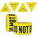 SINGHAL Do Not Enter Tape 3 Inch Wide X 1000 Ft Caution Tape roll, Bright Yellow with Bold Black Print, Maximum Readability, Tear Resistant Design, High Visibility