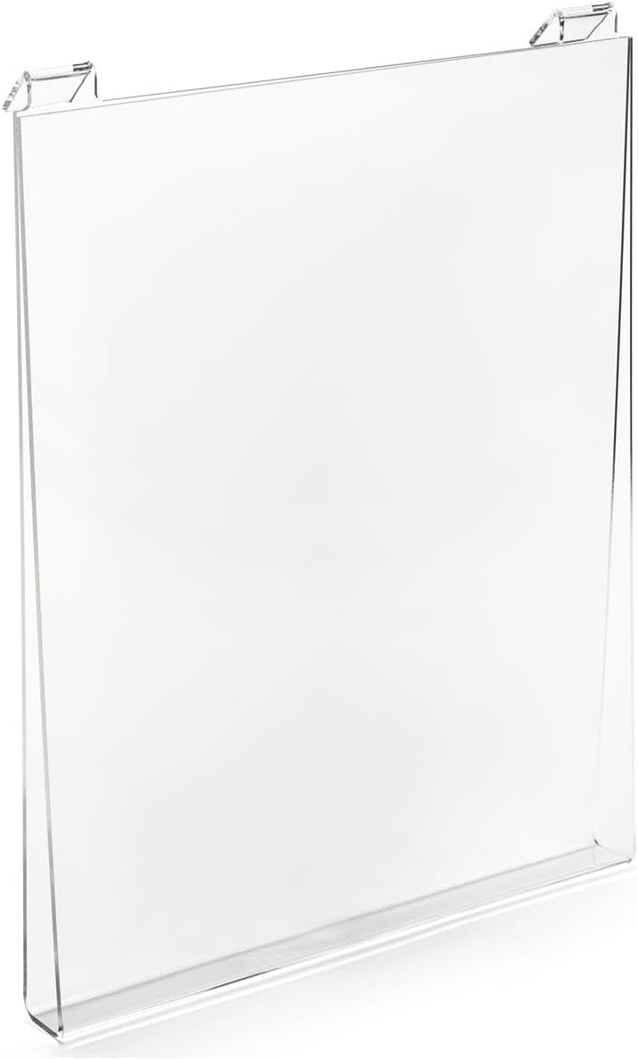 Displays2go Acrylic T-Shirt Display for Gridwall, Top Loading - Clear (SMGRDATSH)