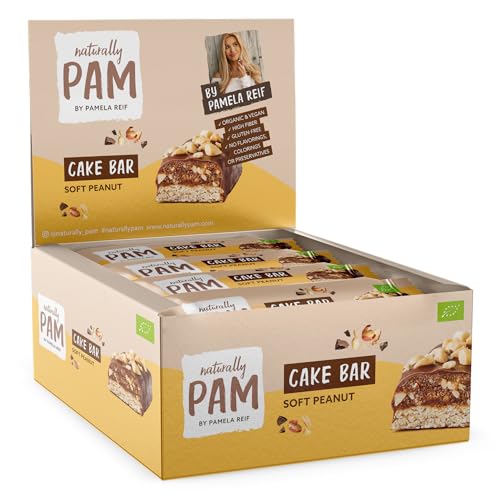 Naturally Pam Cake Bar ? Bio & veganer Haferriegel, glutenfrei & ohne Rohrzucker ? Natürlich leckerer Müsliriegel-Snack von Pamela Reif - Soft Peanut 12x44g für 26,99 EUR bei amazon.de Bild: Naturally Pam Cake Bar ? Bio & veganer Haferriegel, glutenfrei & ohne Rohrzucker ? Natürlich leckerer Müsliriegel-Snack von Pamela Reif - Soft Peanut 12x44g für 26,99 EUR bei amazon.de