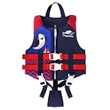Gogokids Kinder Schwimm Weste Auftriebsweste - Schwimmjacke Bademode Jungen Mädchen beginnen zu Schwimmender Badeanzug, BLAU, S