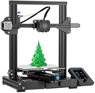 2020 Creality Upgrade Ender-3 V2 FDM 3D Printer with Silent Motherboard Meanwell Power Supply Carborundum Glass Platform and Resume Printing 220x220x250mm, for 3D Printing Beginner