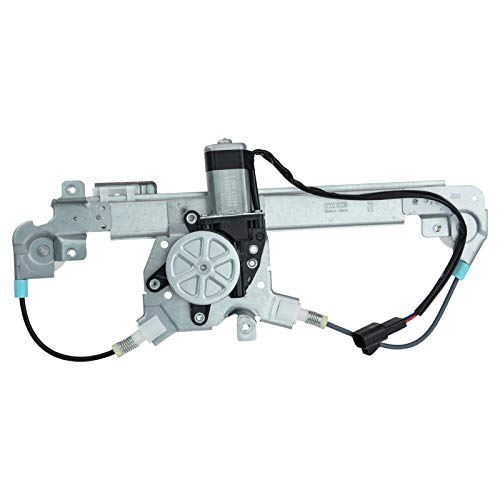 Image of TRQ Rear Left Power Window Regulator & Motor Assembly Drivers Side Compatible with 2004-2005 Chevrolet Classic 1997-2003 Malibu 1997-1999 Oldsmobile Cutlass