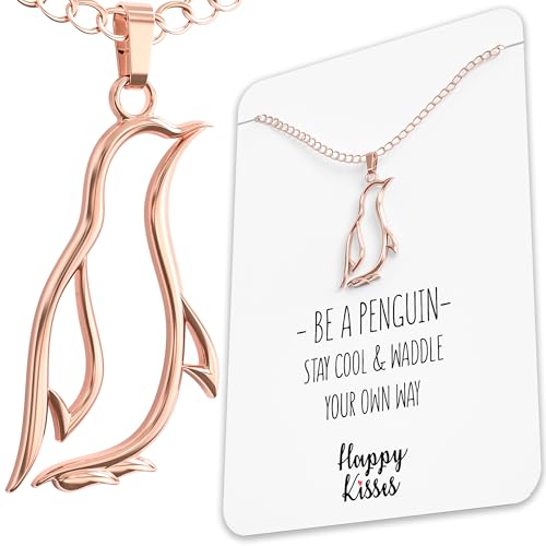 25 Unique Penguin Gifts You'll Flippin' Love 21 Happy Kisses Penguin Necklace Gift