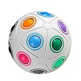 Moyu Magic Rainbow Ball Puzzle Cube Fidget Stress Relief Ball Brain Teasers Games Toys for Kids...