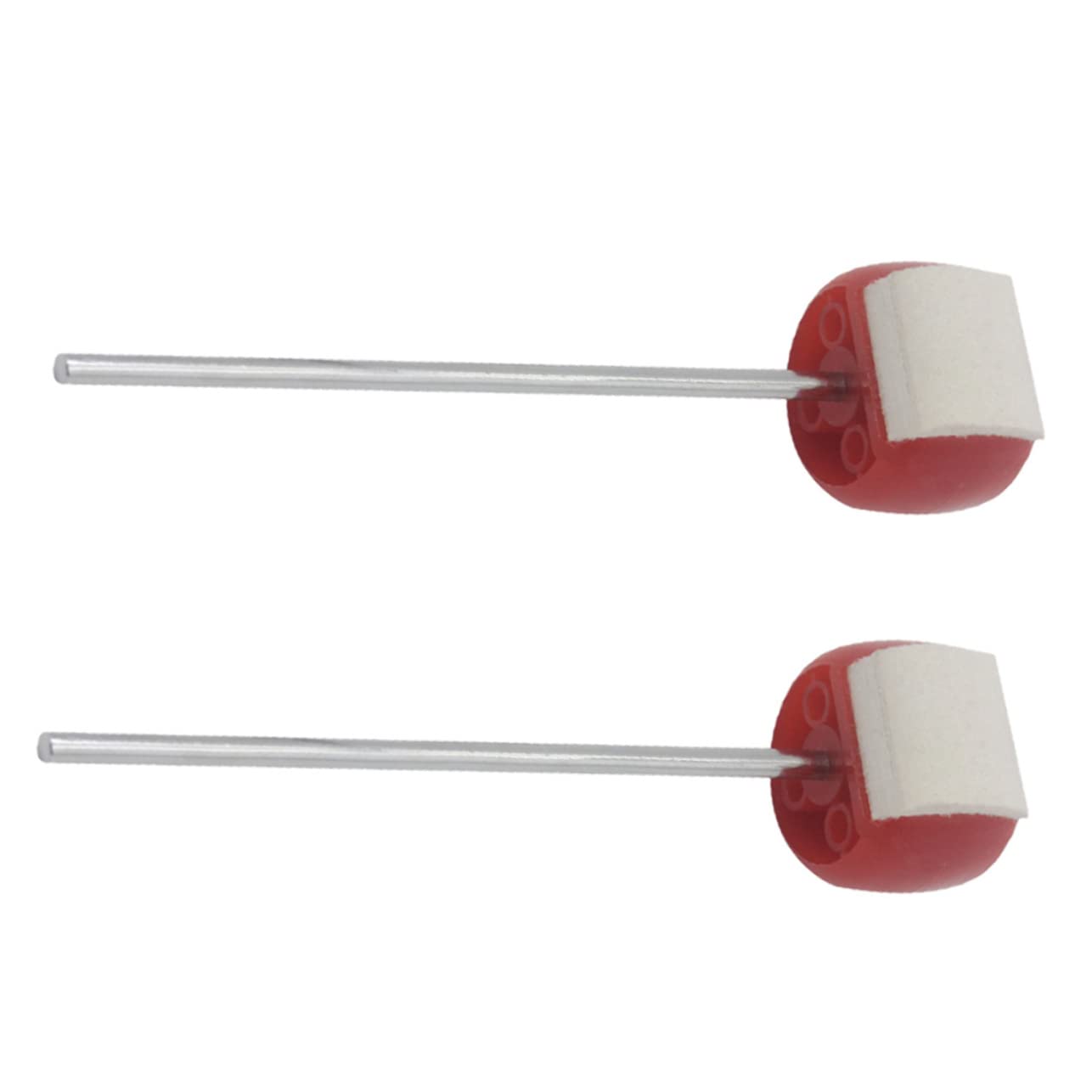 Garneck 2 Pcs Set Drum Pedal Hammer Drum Cases Musical Instruments Electric Drums Rhythm Sticks Drum Pad Drum Practice Pad Bass Drum Beaters Drum Sticks Percussion Instrument Parts Metal