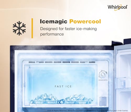 Whirlpool 192 L 4 Star Icemagic Powercool Direct-Cool Single Door Refrigerator (215 IMPC PRM 4S SAPPHIRE PEONY-Y, Blue, 2026 Model) 7 41mqWjuFiOL