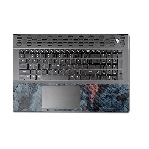 Image of MightySkins Carbon Fiber Skin Compatible With Alienware M18 R1 (2023) Full Wrap Kit - Storm Cloud | Protective, Durable Textured Carbon Fiber Finish | Easy To Apply and Change Styles | Made in the USA