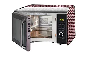 Stylista Microwave Oven Cover for Borosil Prima 19 Liter 1300 Watt Convection Oven Toaster Griller (OTG) Symmetric Pattern Red