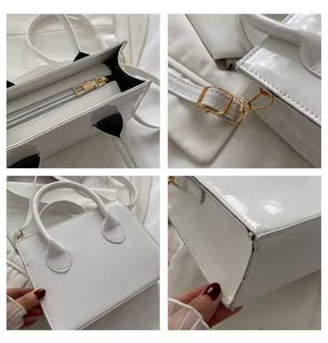 Image of Patent Leather Handbag Shinny Clutch Purse Mini Shoulder Bag Evening Purse for Women