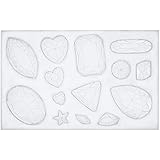 FUNSHOWCASE Assorted Gems and Cabochon Silicone Mold for Fondant Cupcake Topper Chocolate Candy...