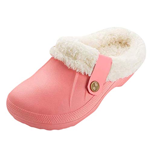 Zapatillas de casa Gruesas de Felpa Gruesas de algodón para el hogar...