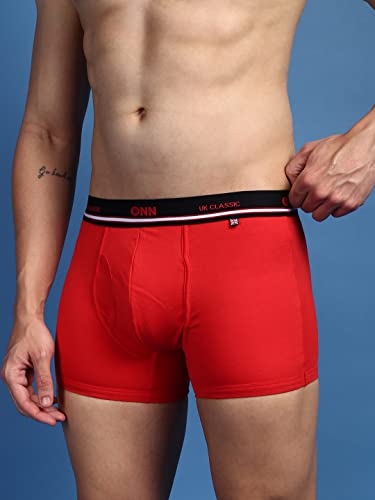 Image of ONN UK Classic Men's Combed Cotton Long Trunk with Feather Touch Ultra Soft Waistband (Pack of 1)