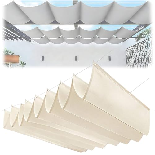 Auvent d'ombrage extérieur rétractable imperméable et anti-UV pour cour