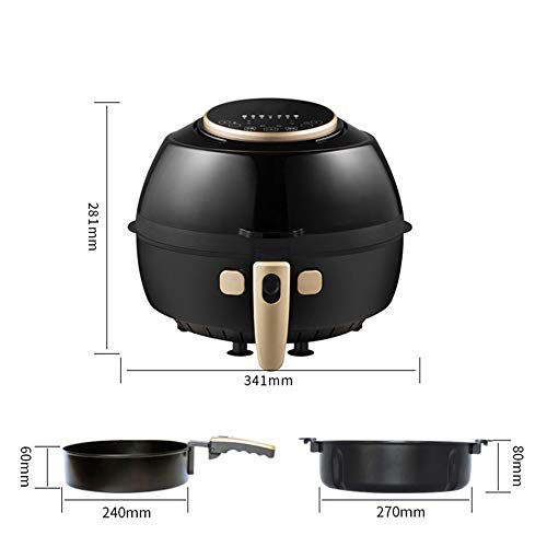 N / A Luftfritteuse, Haushalts-Fritteuse, ölfreie automatische 5L-Multifunktions-Pommes-Frites-Maschine mit großer… – Bild 3