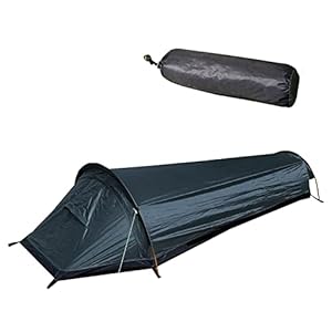 Ultralight Bivvy Bag Tent, Sleeping Bag Tent, Compact Single Person Backpacking Bivy Tent – 100 Waterproof Sleeping Bag Cover Bivvy Sack for Outdoor Survival, Bushcraft