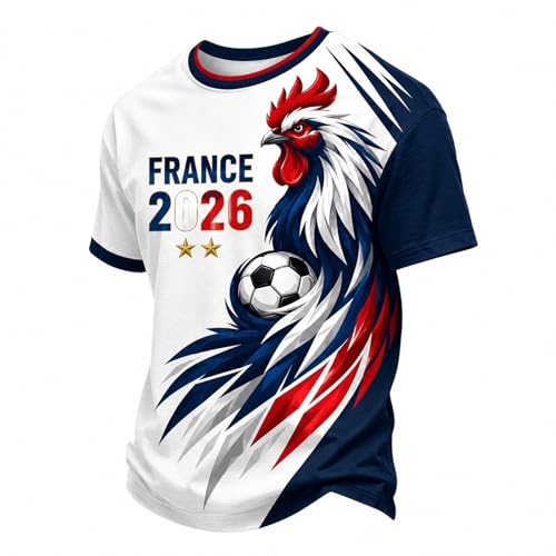 2026 Maillot Equipe de France Foot Coupe du Monde la Espagne Football équipe Coupe du Monde de Football Maillot Officiel des Supporters France – Style...