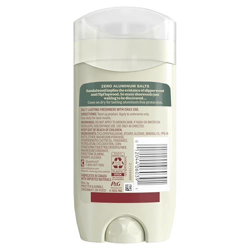 Old Spice GentleMan's Aluminum Free Dry Feel Deodorant for Men,24/7 Lasting Freshness,Gentle on Skin with Skin Conditioners,Sandlewood + Aloe Scent,3.0 oz,(Pack of 2) - image 8
