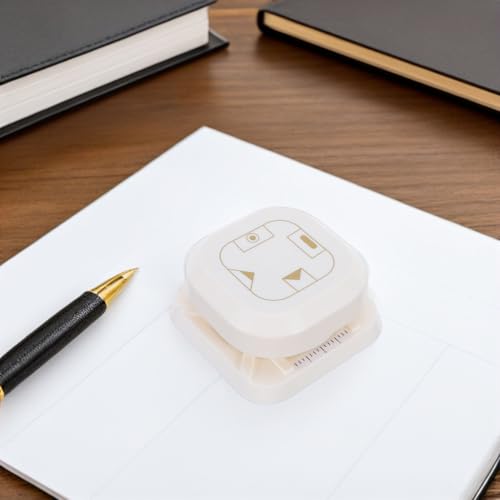 Perforatrice d'angle 4-en-1 compacte en plastique et métal pour scrapbooking - 7