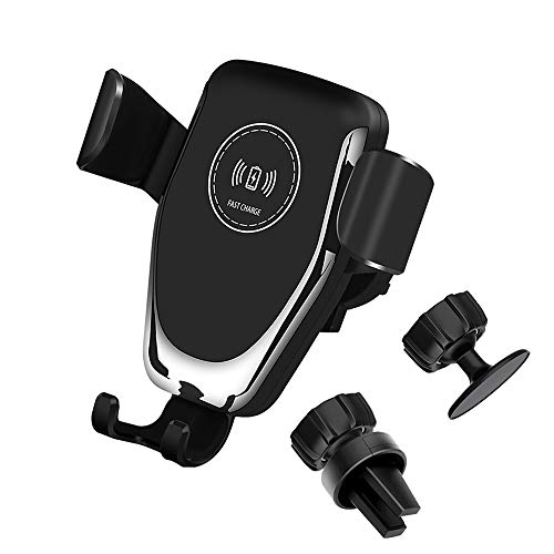 FDGAO Chargeur de Voiture sans Fil Rapide 7,5 W Compatible avec Apple iPhone 11 Pro/11 Pro Max/XR/XS Max/X/8, 10 W pour Galaxy Note 10/S10/S9/S8, 5 W pour téléphone Qi