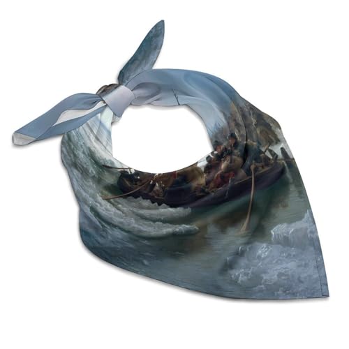 Washington Crossing The Delaware Womens Head Scarf Soft Bandana Neck Scarf Hair Warp
