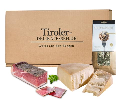 Almgourmet - Set de regalo 'Verechte TrüffelDream' - 640g - Finos productos refinados con trufa negra - Salami, queso y salsa de mostaza