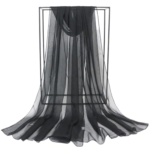 Fashion Ladies Chiffon Scarves Women Plain Neck Scarf Soft Headwrap Girls Shawls Wrap, Summer Beach Su