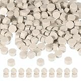 PATIKIL Wachssiegel Perlen, 360er Pack Wachssiegel Perlen Oktagon Wachssiegel Stempelperlen für Stempelsiegel für Brief Hochzeitseinladung Umschlag Handwerk, Beige