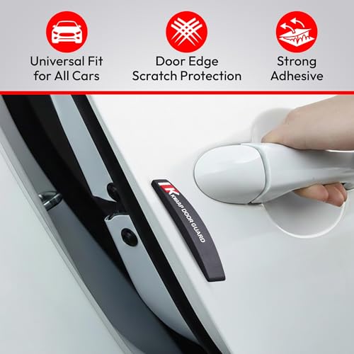 Image of Car Door Handle Scratches Guard Protector Transparent PU Sticker Set of 4 Pcs Compatible with (Door Edge Guard)