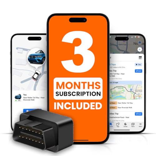 Image of OBD GPS Tracker for Car - Plug & Play, Real-Time Location, Geo-Fence, Overspeed & Disconnection Alerts, Mileage Report | for Cars, SUVs, Trucks & Fleet Management - Lifetime Free App, 1 Year Warranty