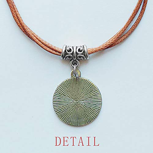 DIYthinker Pulseira Waterfront tristeza estilo chinês aquarela pulseira couro corda escondida presen